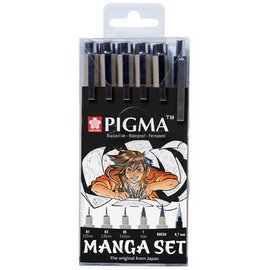 Kit Manga PIGMA, étui de 6