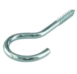 Crochet pour corde à linge - Filetage pour bois - Acier galvanisé