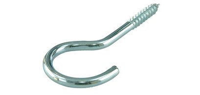 Crochet pour corde à linge, 65x4,8x22 mm, contenu: 12