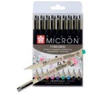 Stylo feutre PIGMA MICRON 05, étui de 9