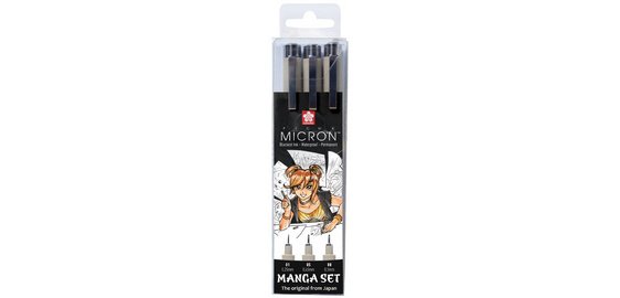 PIGMA MICRON Manga Kit, set of 3