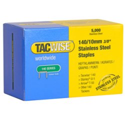 Agrafes 140/10 mm, acier inoxydable, 5.000 pièces