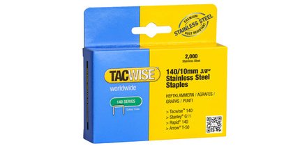 Agrafes 140/12 mm, acier inoxydable, 2.000 pièces