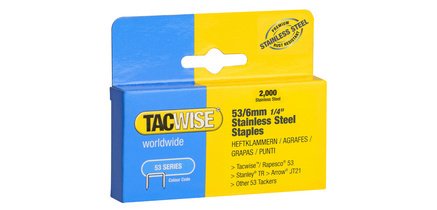 53/6 mm staples, stainless steel, 2,000 pieces