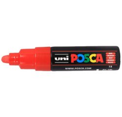 Marqueur peinture posca pc7m pointe large conique encre    inodore couvrante miscible    tous supports coloris rouge