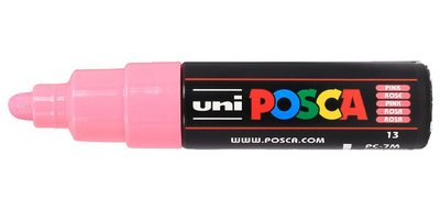 Marqueur à pigment PC-7M, rouge