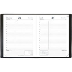 Quo Vadis - Agenda - 2026 - ABP 2 - Journalier - Français - Impala - Noir - 12 mois de janv à déc. - 12x17 cm