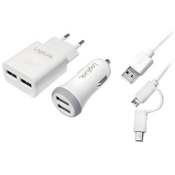 Kit de chargeur USB, 2 pièces, chaucun 2x ports USB