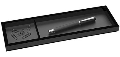 Plumier 'black office', 2 compartiments, noir