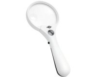 Loupe PROFI avec poignée et lumière LED, rond, blanc