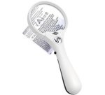 Loupe PROFI avec poignée et lumière LED, rond, blanc