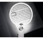 Loupe PROFI avec poignée et lumière LED, rond, blanc