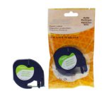 rillstab Cassette à ruban papier, noir/blanc, 12mm x 4m