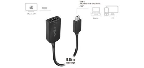 Câble adaptateur USB-C - HDMI, noir