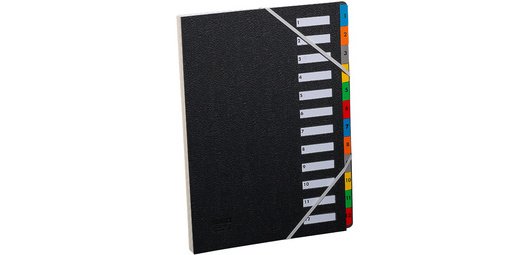 Digital sorter, A4, 1-12, 12 compartments, black