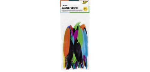 Indian feathers, 100 g, assorted