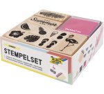 Set de tampons en bois 'Summer', 13 pièces