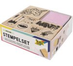 Set de tampons en bois 'Unicorn', en bois, 12 pièces