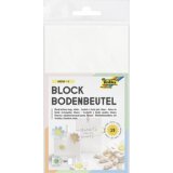 Zak van papier met platte bodem, 120 x 60 x 210 mm, wit