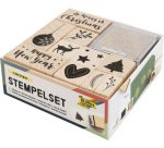 Set de tampons en bois 'Christmas', 12 pièces