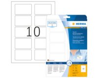 Etiquettes badges SPECIAL, 80x 50mm, blanc, détachable