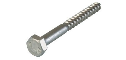 Hex lag screw, stainless steel, 8.0x50 mm, 10 pieces,