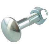 Boulon de carrosserie, tête bombée, M6x40/20 mm