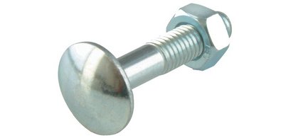 Boulon de carrosserie, tête bombée, M6x60/20 mm