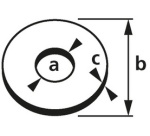 Rondelle de carrosserie, 8,4x24x2,00 mm, PH2,