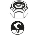 Contre écrou, M10 , PH2, avec anneau en plastique,