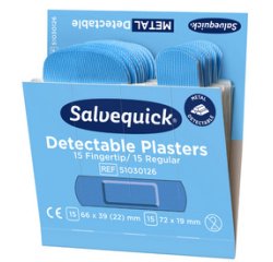 Recharge Salvequick, pansement détectable bleu