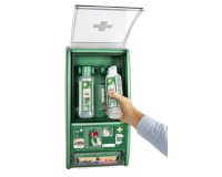 Station de rinçage oculaire, équipé