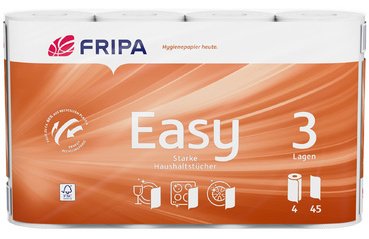 Fripa Rouleau d'essuie-tout Easy, 3 couches, ultra blanc