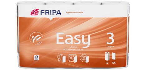 Fripa Rouleau d'essuie-tout Easy, 3 couches, ultra blanc