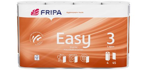 Fripa Rouleau d'essuie-tout Easy, 3 couches, ultra blanc