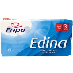 Fripa Papier toilette Edina, 3 couches, extra blanc