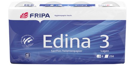 Fripa Papier toilette Edina, 3 couches, extra blanc