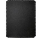 Tapis de souris dans un design en cuir, noir