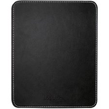 Tapis de souris dans un design en cuir, noir