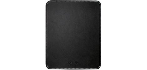 Tapis de souris dans un design en cuir, noir