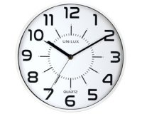 Wandklok met quartzhorloge 'POP' diameter 300 mm wit