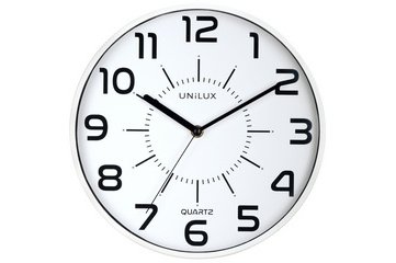 Wandklok met quartzhorloge 'POP' diameter 300 mm wit