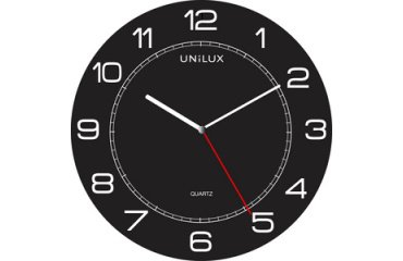 Wanduhr Unilux Mega Ø57,5cm schwarz