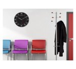 Pendule murale Unilux Mega  Ø57,5cm noir