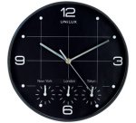 Horloge murale Unilux On Time Ø30,5cm noir/blanc