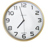 Unilux Baltic Wall Clock Ø30.5cm White Wood