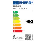 Bureaulamp met duo ledlicht zwart