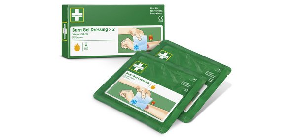 Compresse gel pour brûlures, 100 x 100 mm