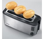 Grille-pain pour 4 tranches AT 2509, inox / noir