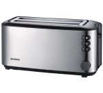 Grille-pain pour 4 tranches AT 2509, inox / noir